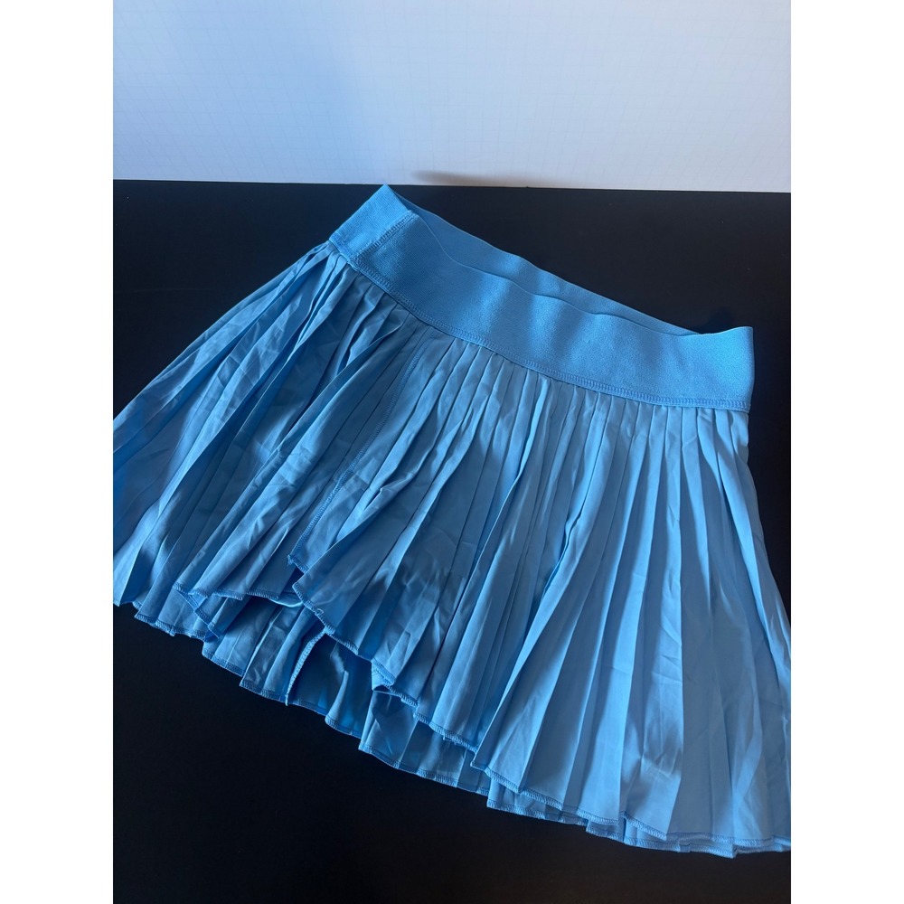 SO The Sporty High Rise Pleated Tennis Skirt Light Blue Medium Activewear Skort